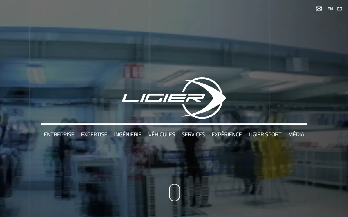 Site Ligier Automotive réalisé par APE Com’